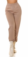 Pantaloni sport la moda cu talie inalta