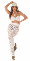 Pantaloni Topuri cu buricul gol Sexy Set in model crosetat look +