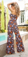 Pantaloni Topuri Sexy Set evazati +3in1 cu model