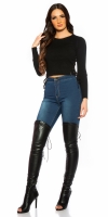 Pulover sexy buricul gol Ripp cu siret