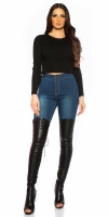 Pulover sexy buricul gol Ripp cu siret