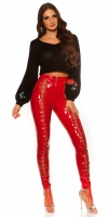 Pulover sexy buricul gol tricot cu petice