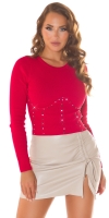 Pulover Sexy cu model colorat sclipici tinte