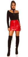 Pulover sexy cu model crosetat guler