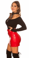Pulover sexy cu model crosetat guler
