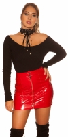 Pulover sexy cu model crosetat guler
