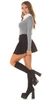 Pulover Sexy tricot cu guler detail