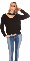 Pulovere la moda cu decolteu in v tricot