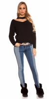 Pulovere la moda cu decolteu in v tricot