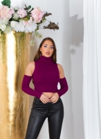 Pulovere sexy buricul gol cu decupaje