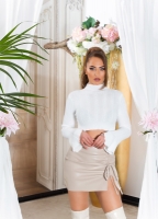 Pulovere Sexy cu buricul gol evazati maneci