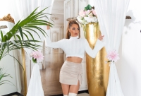 Pulovere Sexy cu buricul gol evazati maneci