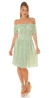 Rochie de vara Sexy umerii goi cu imprimeu floral