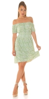 Rochie de vara Sexy umerii goi cu imprimeu floral
