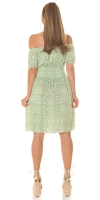 Rochie de vara Sexy umerii goi cu imprimeu floral