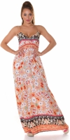 Rochie lunga la moda Boho-look