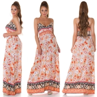Rochie lunga la moda Boho-look