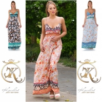 Rochie lunga la moda Boho-look