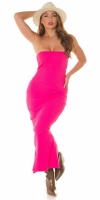Rochie lunga sexy Basic umeri goi cu crapatura