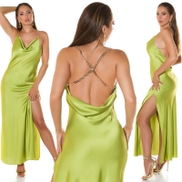 Rochie lunga sexy Satin cu spate decoltat