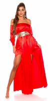 Rochie lunga sexy Satin-Look