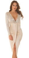 Rochie mini Bluze maneca lunga sexy cu paiete