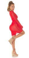 Rochie mini Bluze maneca lunga sexy plasa / Cover-Up