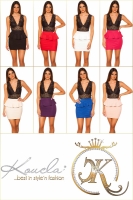 Rochie mini sexy cu dantela peplum