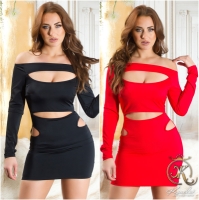 Rochie mini sexy cu decupaje
