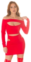 Rochie mini sexy cu decupaje