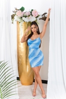 Rochie mini sexy cu sclipici gradient