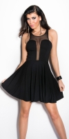 Rochie mini sexy cu transparent decollete