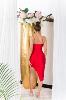 Rochie mini Sexy decupaje cu fronseuri ring detail