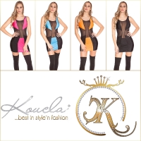 Rochie mini Sexy ClubStyle cu plasa transparent