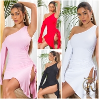 Rochie mini sexy model asimetriccu umar gol