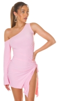 Rochie mini sexy model asimetriccu umar gol