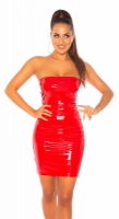 Rochie mini sexy umeri goi aspect lucios