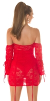 Rochie mini sexy umerii goi dantela