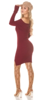 Rochie mini Sexy umerii goi tricot