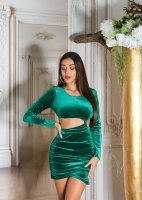 Rochii de club sexy tip catifea cu decupaje