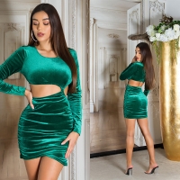 Rochii de club sexy tip catifea cu decupaje