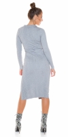 Rochii Sexy cu decolteu in v Midi tricot