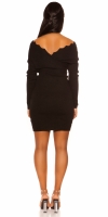 Rochii Sexy maneci tip clopot tricot