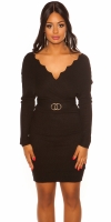 Rochii Sexy maneci tip clopot tricot