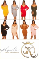 Rochii Sexy maneci tip clopot tricot