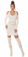Rochii Sexy Neck-tricot cu decupaje