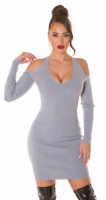 Rochii Sexy Neck-tricot cu decupaje