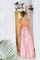 Rochii sexy tip satin Maxi cu XL crapatura pe picior