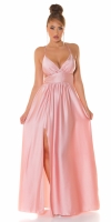Rochii sexy tip satin Maxi cu XL crapatura pe picior