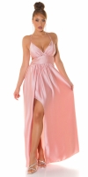 Rochii sexy tip satin Maxi cu XL crapatura pe picior